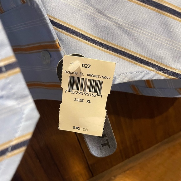 PRICE CUT ✂️ BRAND NEW • A(2)Z Men’s Button Down Reversible Dress Shirt - Picture 2 of 3